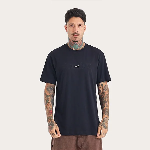 Tshirt MCD Regular Sobreposto - Preto