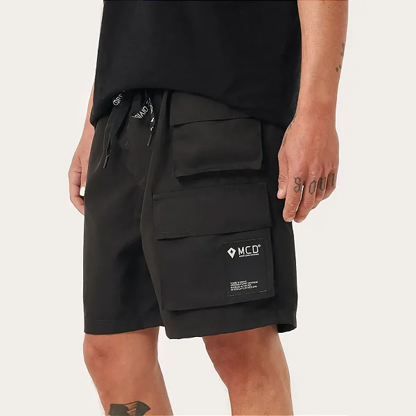 Shorts MCD Utility Ripstop Cargo - Preto
