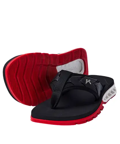 Chinelo Kenner Rakka Ultra Force - Preto/Vermelho/Branco