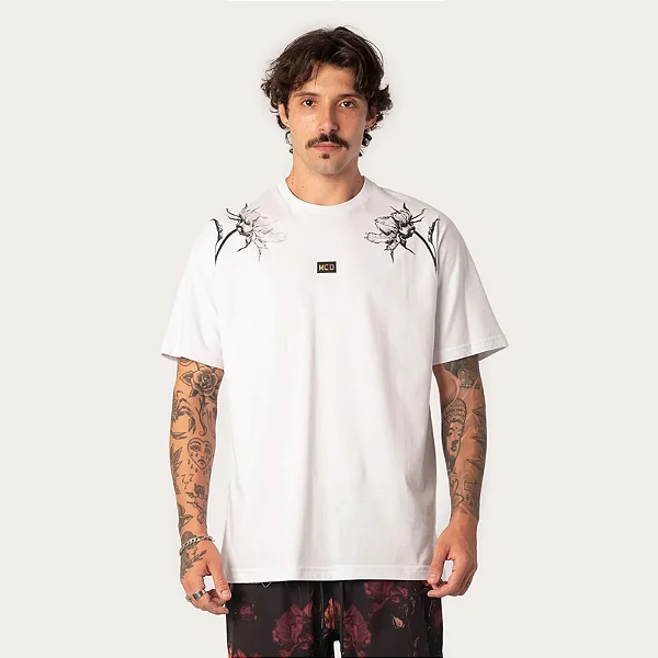 Tshirt MCD Especial Flowers - Branco
