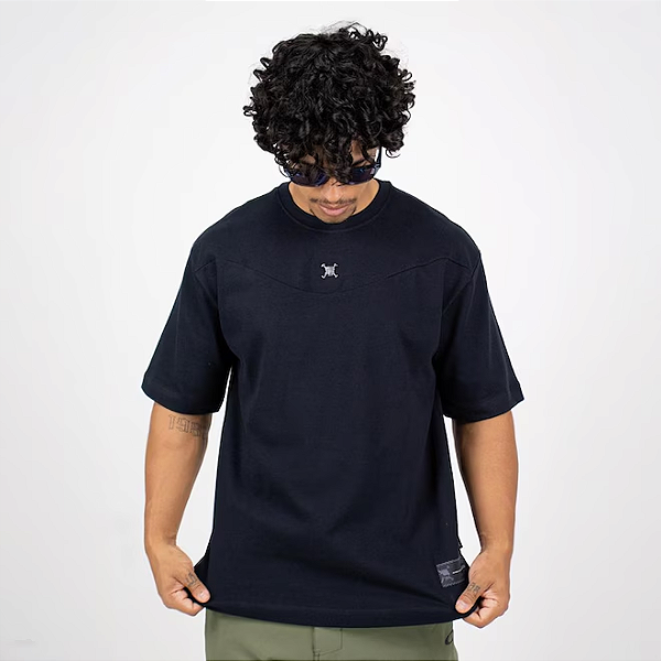 Tshirt Oakley Skull Metal Pin - Preto