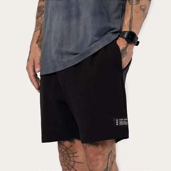 Bermuda MCD Moletom Texture - Preto