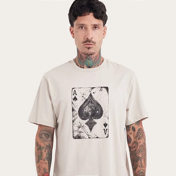 Tshirt MCD Às de Espada Regular - Bege