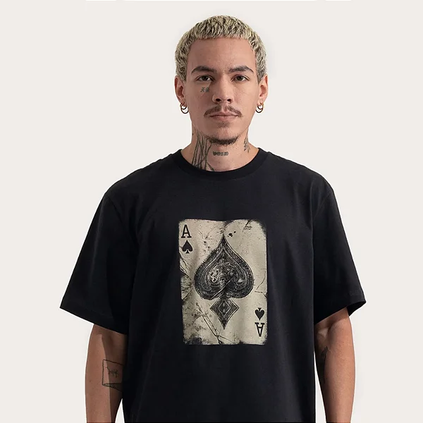 Tshirt MCD Às de Espada Regular - Preto
