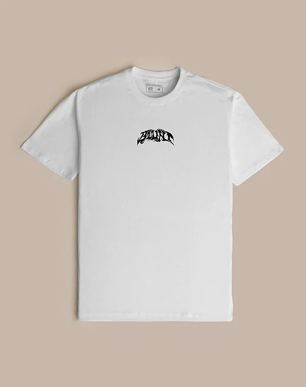 Tshirt Blunt Lettering - New White