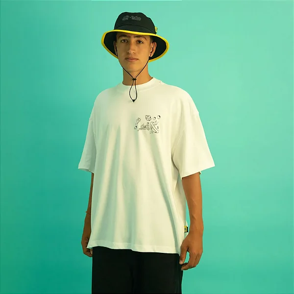 Tshirt Lost x Bob Esponja Quadrada Bubble Boxfit - Branco