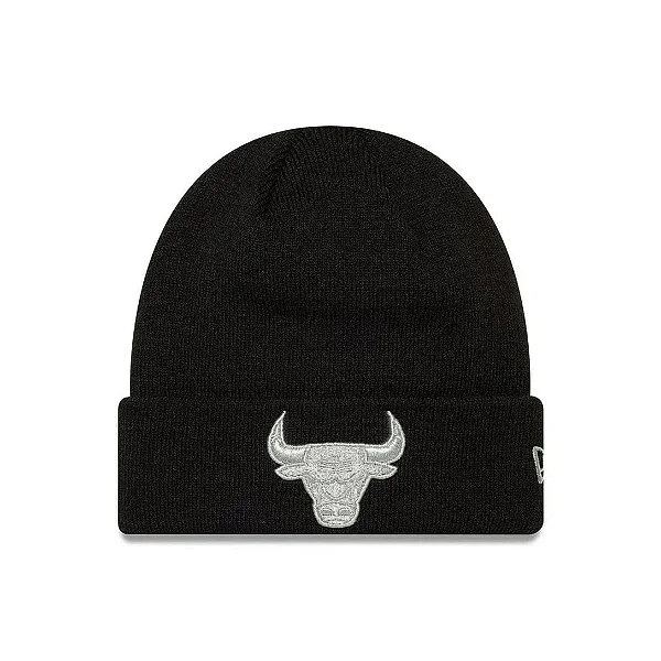Gorro New Era NBA Chicago Bulls Metallic Silver - Preto