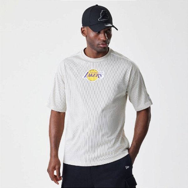 Tshirt New Era Regular Los Angeles Lakers NBA - Bege