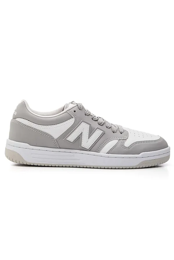 Tênis New Balance Casual Masculino Couro - Cinza