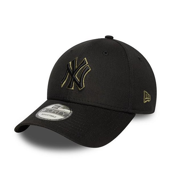 Boné 9FORTY TEAM OUTLINE New York Yankees - Preto