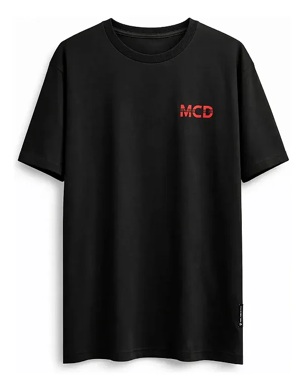 Tshirt MCD Oversized MCD Cortado - Preto