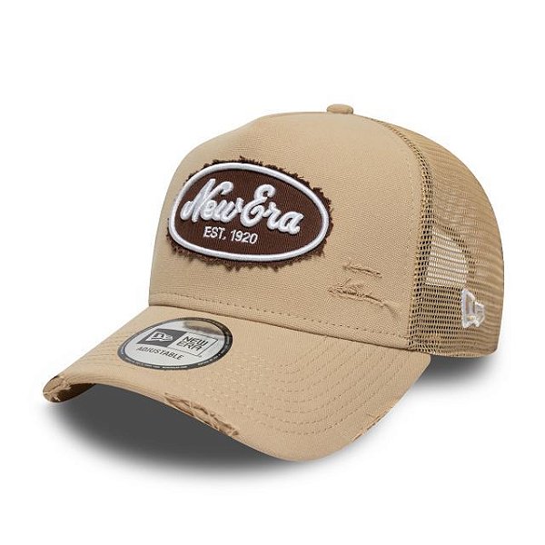Boné 9FORTY A-Frame Trucker New Era - Bege