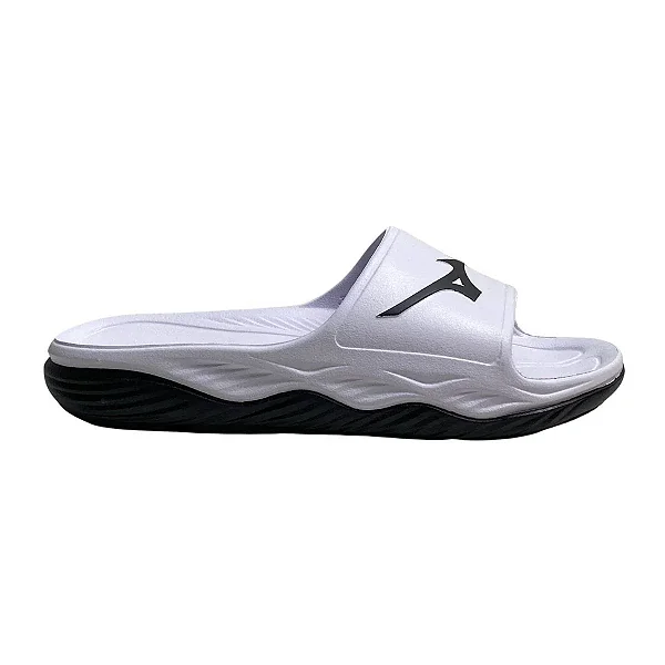 Chinelo Slide Mizuno Enerzy Branco e Preto