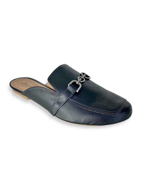 MULE BICO QUADRADO PRETO