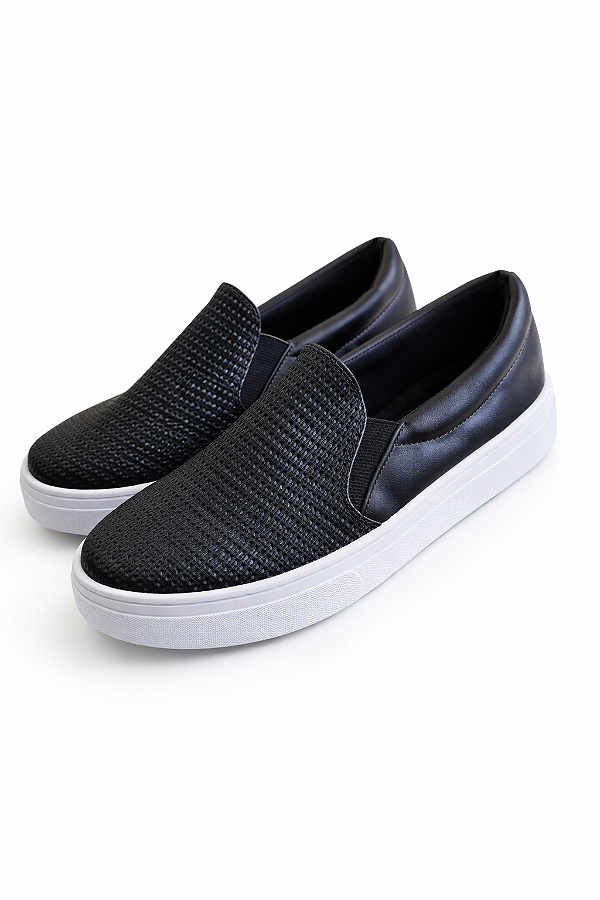 SLIP CROCO PRETO DIA A DIA