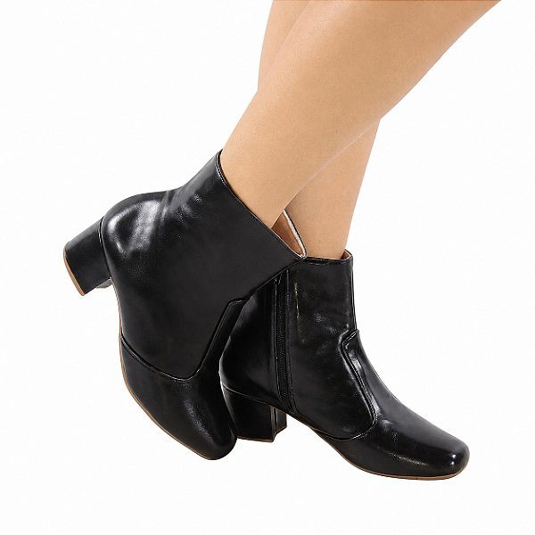 BOTA PRETA salto 5cm