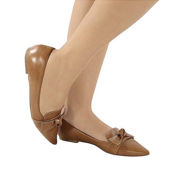 MOCASSIM LAÇO ELEGANT CARAMELO