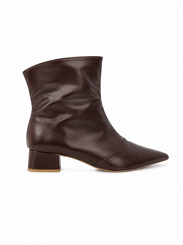 BOTA MARROM SALTO BLOCO (3CM) TAMANHO ESPECIAL