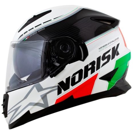 CAPACETE NORISK FF302 GRAND PRIX ITALY 60/L