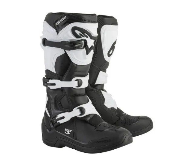 BOTA ALPINESTARS TECH 3 PRETO BRANCO 11  EAN  8021506925200