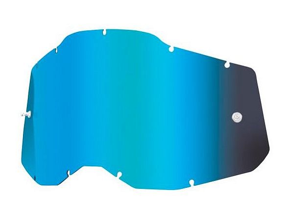 LENTE OCULOS 100% RC2/AC2/ST2 ESPELHADA AZUL