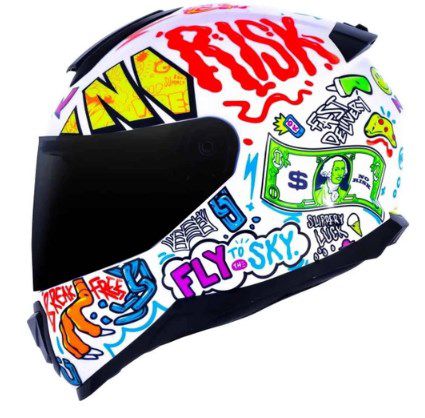 CAPACETE NORISK RAZOR VIBES WHITE 56/S