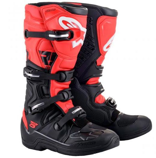 BOTA ALPINESTARS TECH 5 PRETO VERMELHO 10 EAN :8059175288609