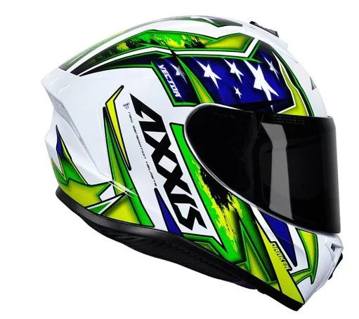 CAPACETE AXXIS DRAKEN PATRIOT GLOSS WHITE 58/M
