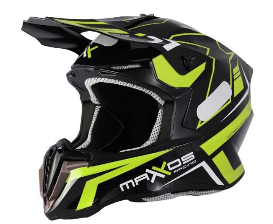 CAPACETE MATTOS RACING COMBAT MTR02 AMARELO FLUOR 58