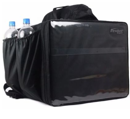 MOCHILA PIZZA 45 LTS PRETA 40X30,5X36