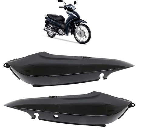 TAMPA LATERAL BIZ 110 16/17 PRETO