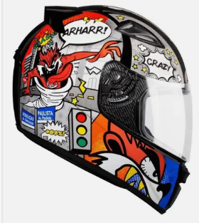 CAPACETE EBF NEW SPARK MONSTER PRETO 58