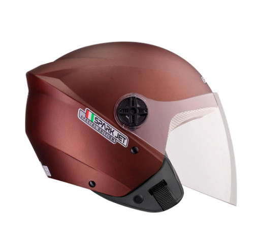 CAPACETE EBF SPARK JET SPECIAL EDITION MARROM FOSCO 60