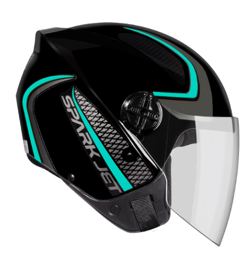CAPACETE EBF SPARK JET SPEED PTO/TIFANY 60