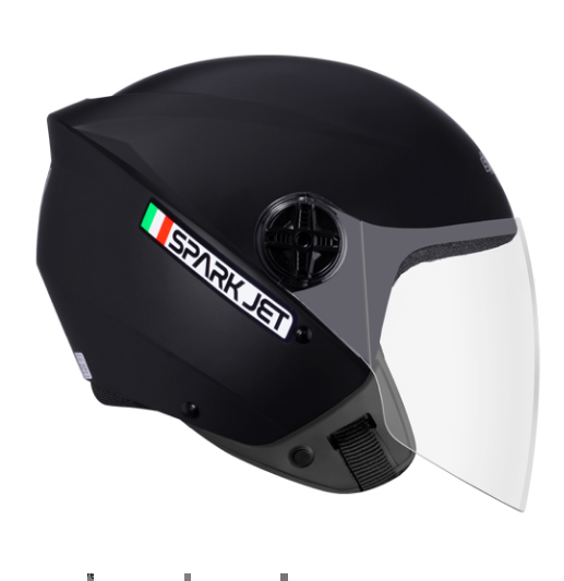 CAPACETE EBF SPARK JET SOLID PRETO FOSCO 58
