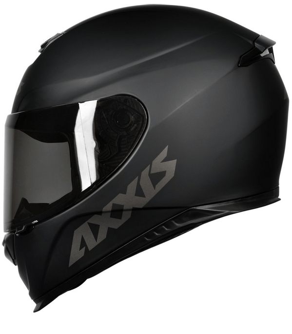 CAPACETE AXXIS EAGLE SOLID/MONO MATT BLACK/GREY 56/S