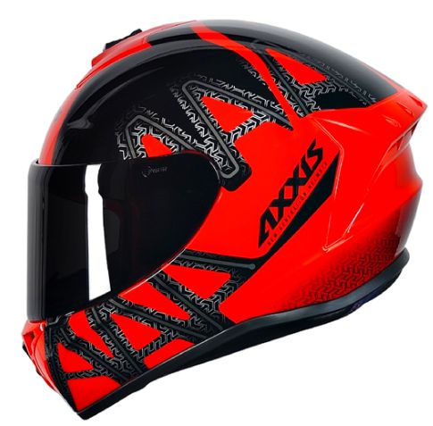 CAPACETE AXXIS DRAKEN DEKERS GLOSS RED/BLACK 56/S