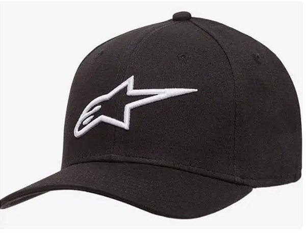 BONE ALPINESTARS AGELESS CURVE PRETO BRANCO S/M EAN 8051194963246