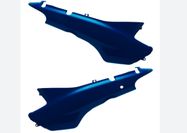 TAMPA LATERAL BIZ 100 + 04 AZUL METALICO@@