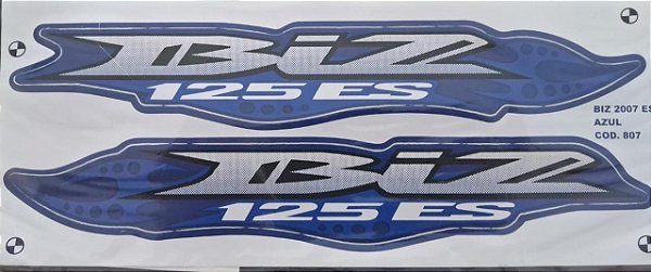 ADESIVO BIZ 125 07 ES AZUL