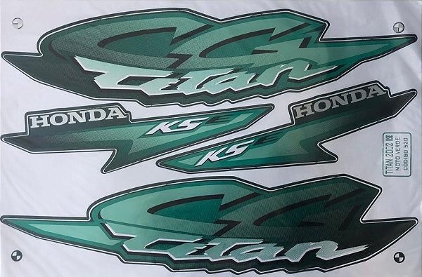 ADESIVO TITAN 125 02 KSE VERDE