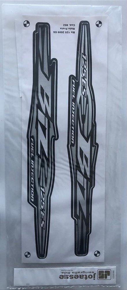 ADESIVO BIZ 125 09 ES PRETA