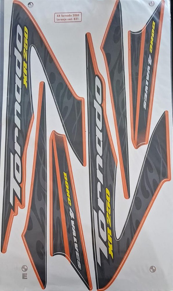 ADESIVO TORNADO 08 LARANJA