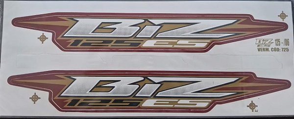 ADESIVO BIZ 125 06 ES VERMELHA