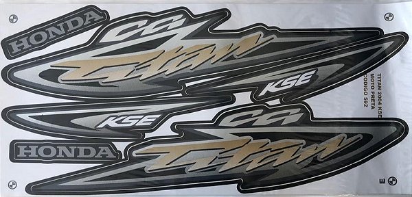 ADESIVO TITAN 125 04 KSE PRETA