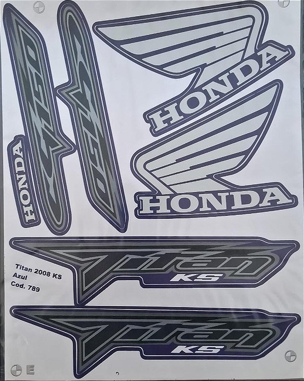 ADESIVO TITAN 150 08 KS AZUL