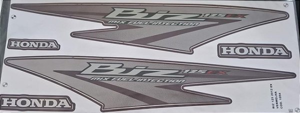 ADESIVO BIZ 125 12 EX VERMELHA