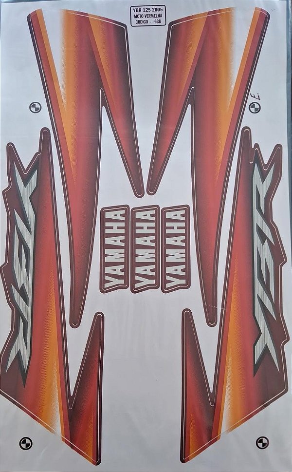 ADESIVO YBR 05 VERMELHA