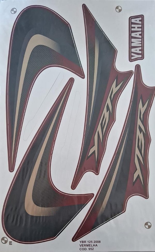 ADESIVO YBR 08 VERMELHA