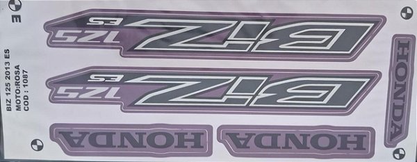 ADESIVO BIZ 125 13 ES ROSA